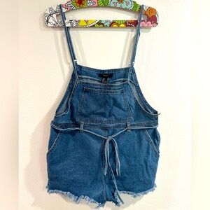 Forever 21 Denim Overalls Perfect for Summer Size L